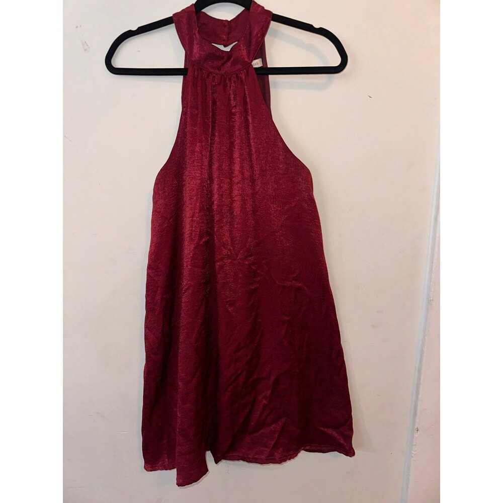 Francesca’s Red Satin Dress